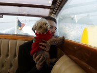  Lilly and I look at the view from the water taxi