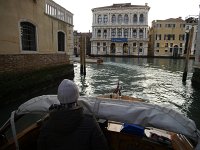  Riding around the canals on the way to the hotel