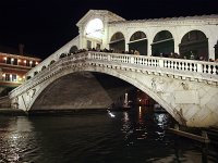  Police boats cruise under the Rialto Bridge