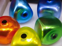  Coloured beads in a shop window