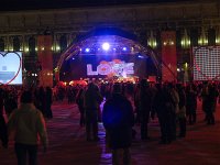  St Mark's Square on New Year's Eve - setting up for a concert