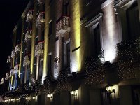  The facade of a hotel near St Mark's Square