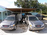  The tanks are being filled directly in the car