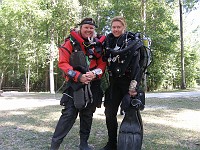  Jill and Irene prior to a dive at Ginnie Springs