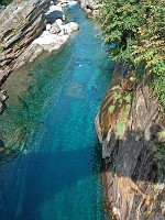  View from the Roman Bridge looking into the water below.