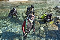  Eric, Mark, Mark and Nanda getting ready for the first dive of the day