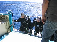  After the dive - using the motorised platform