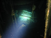  Wreck of the Salem Express - Peering inside reveals an open fridge.